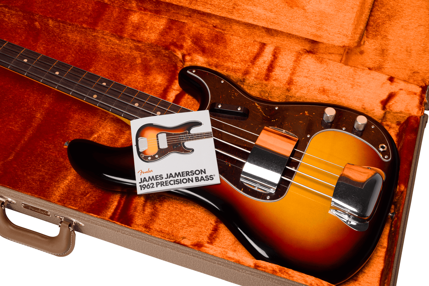 Fender James Jamerson 1962 Precision Bass, Rosewood Fingerboard in 3-Tone Sunburst