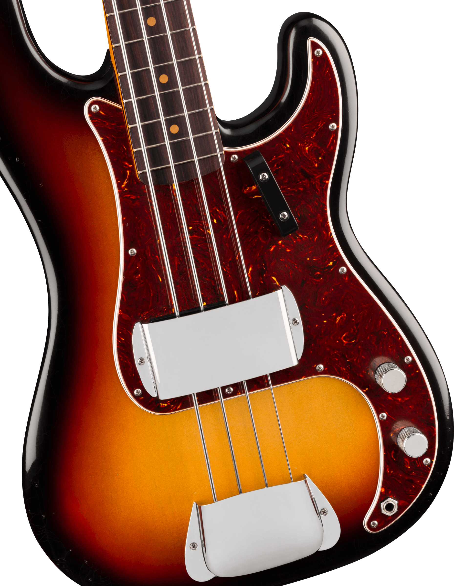 Fender James Jamerson 1962 Precision Bass, Rosewood Fingerboard in 3-Tone Sunburst