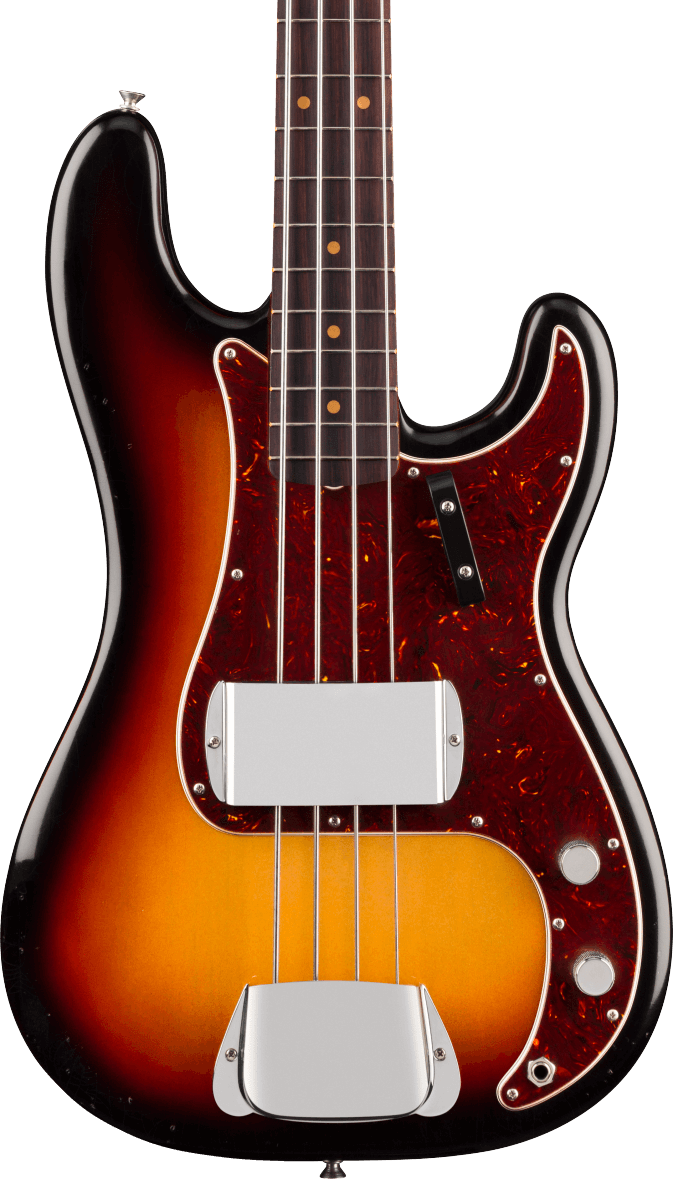 Fender James Jamerson 1962 Precision Bass, Rosewood Fingerboard in 3-Tone Sunburst