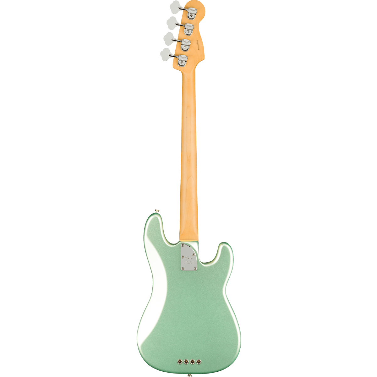 Fender American Professional II Precision Left Hand Bass, Maple Fingerboard in Mystic Surf Green