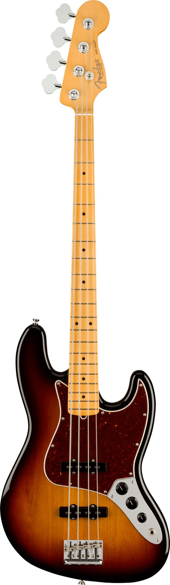 Fender American Professional II Jazz Bass, Maple Fingerboard in 3 Color Sunburst