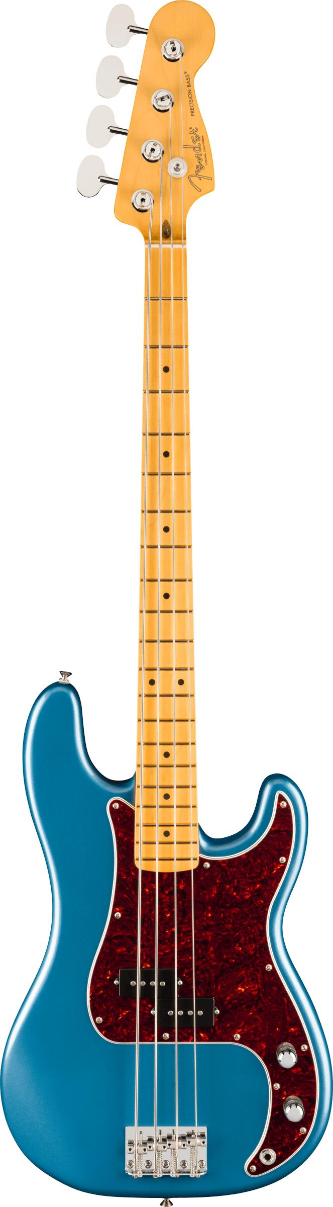 Fender American Professional Classic Precision Bass, Maple Fingerboard in Faded Lake Placid Blue