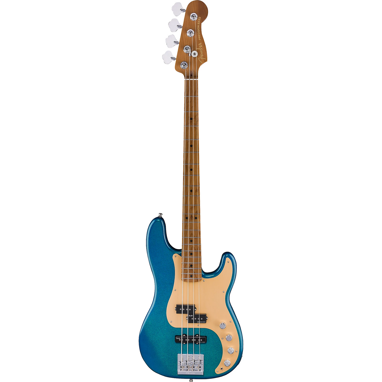 Fender Limited Edition American Ultra II Precision Bass, Roasted Maple Fingerboard in Aurora