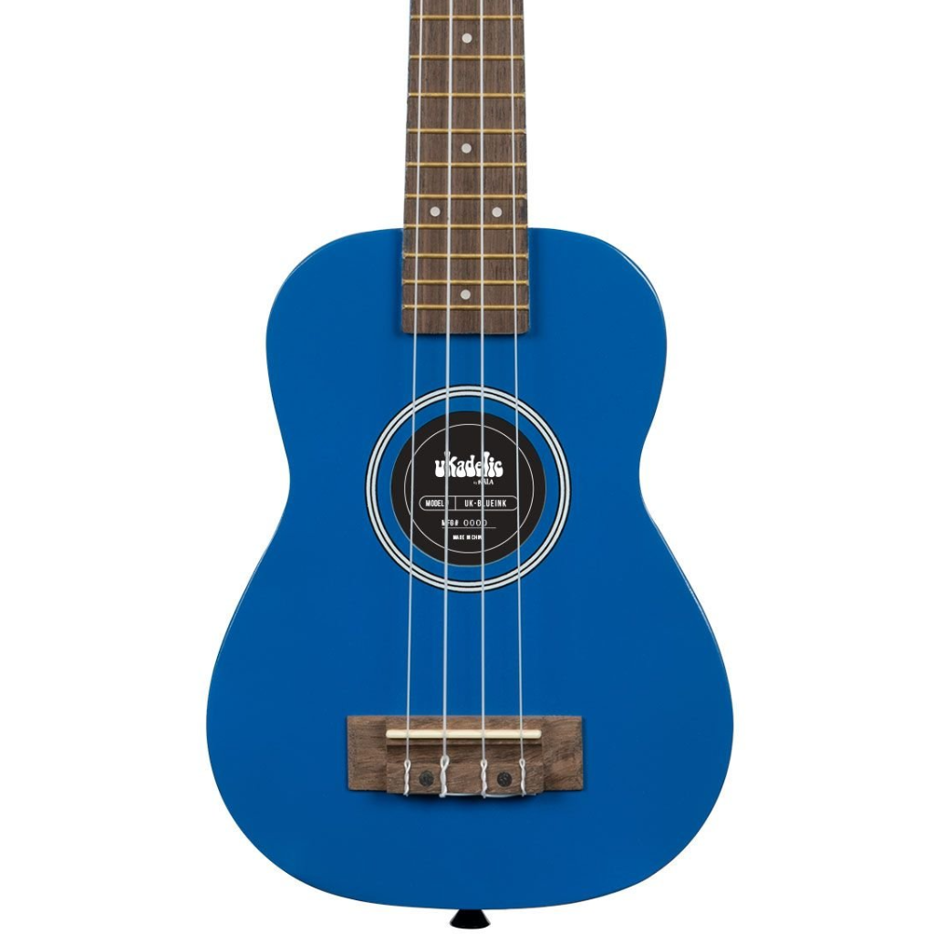 Kala Ukadelic Soprano Ukulele in Blue Ink