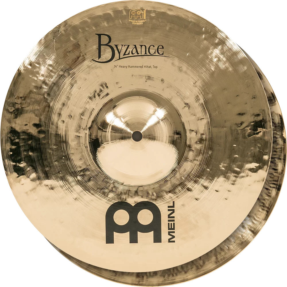 Meinl Cymbals Byzance Brilliant Heavy Hammered Hi Hat 14"