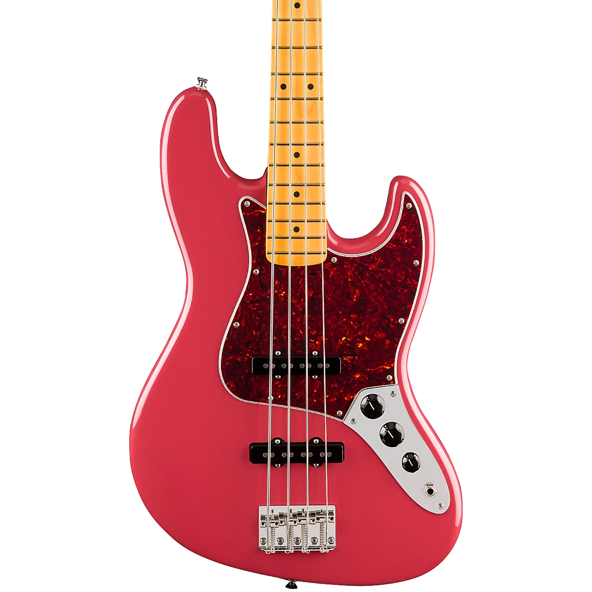 Fender American Professional Classic Jazz Bass, Maple Fingerboard in Faded Dakota Red