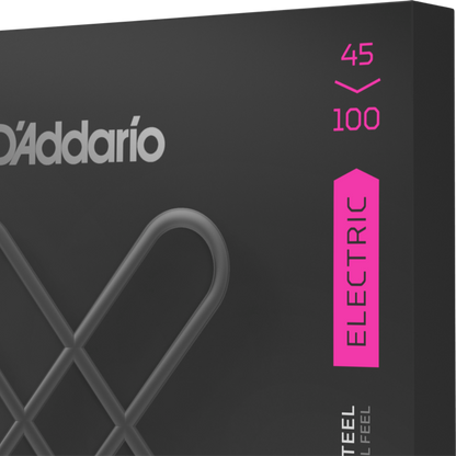 D'Addario XTB45100 XT Nickel Plated Steel Regular Light Long Scale Bass Guitar Strings 45-100 Gauge