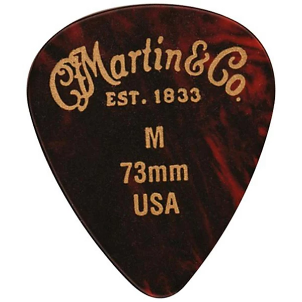 Martin Celluloid Faux Tortoise Picks .73mm 12 Pack