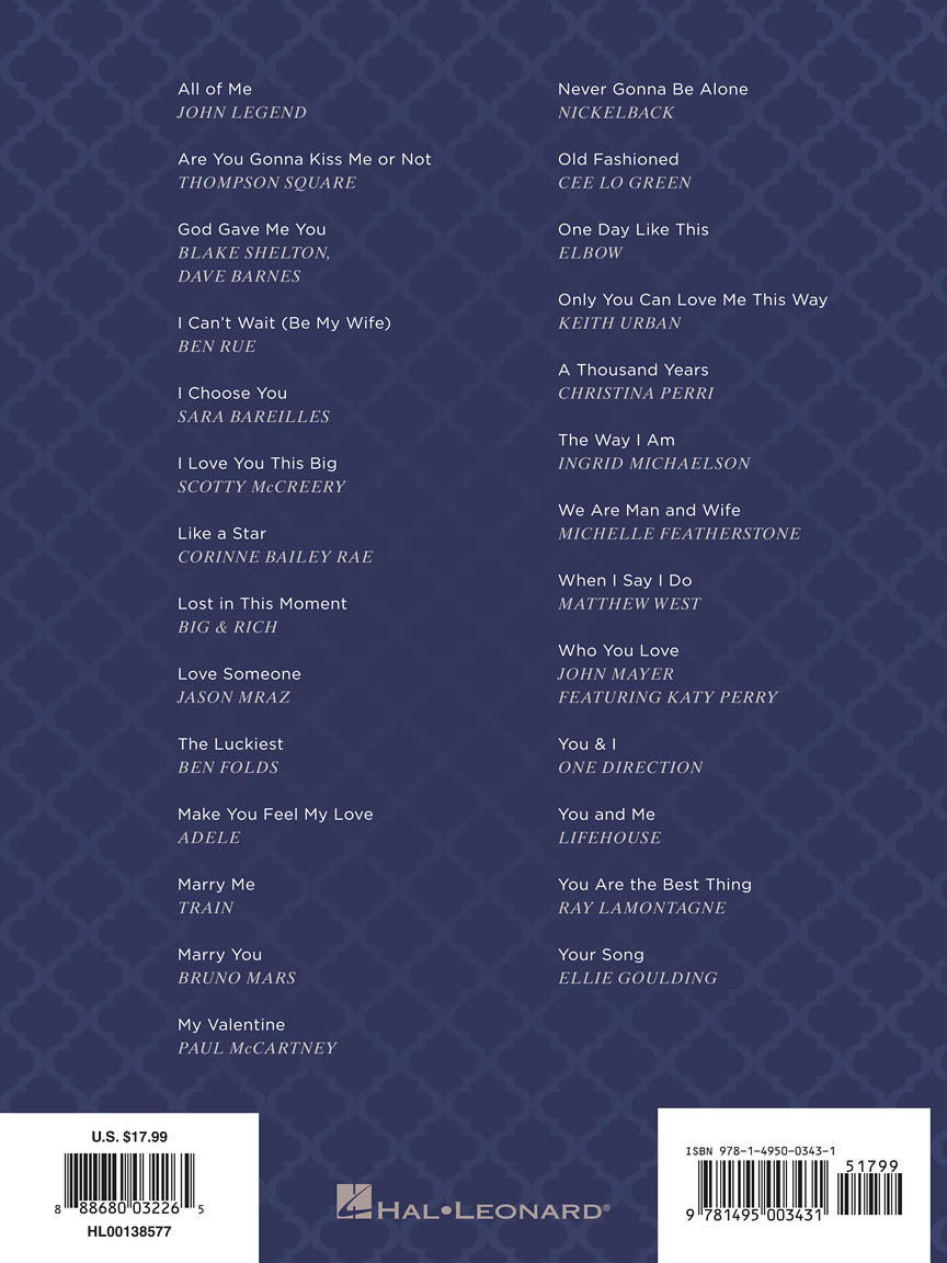 Modern Wedding Songs PVG