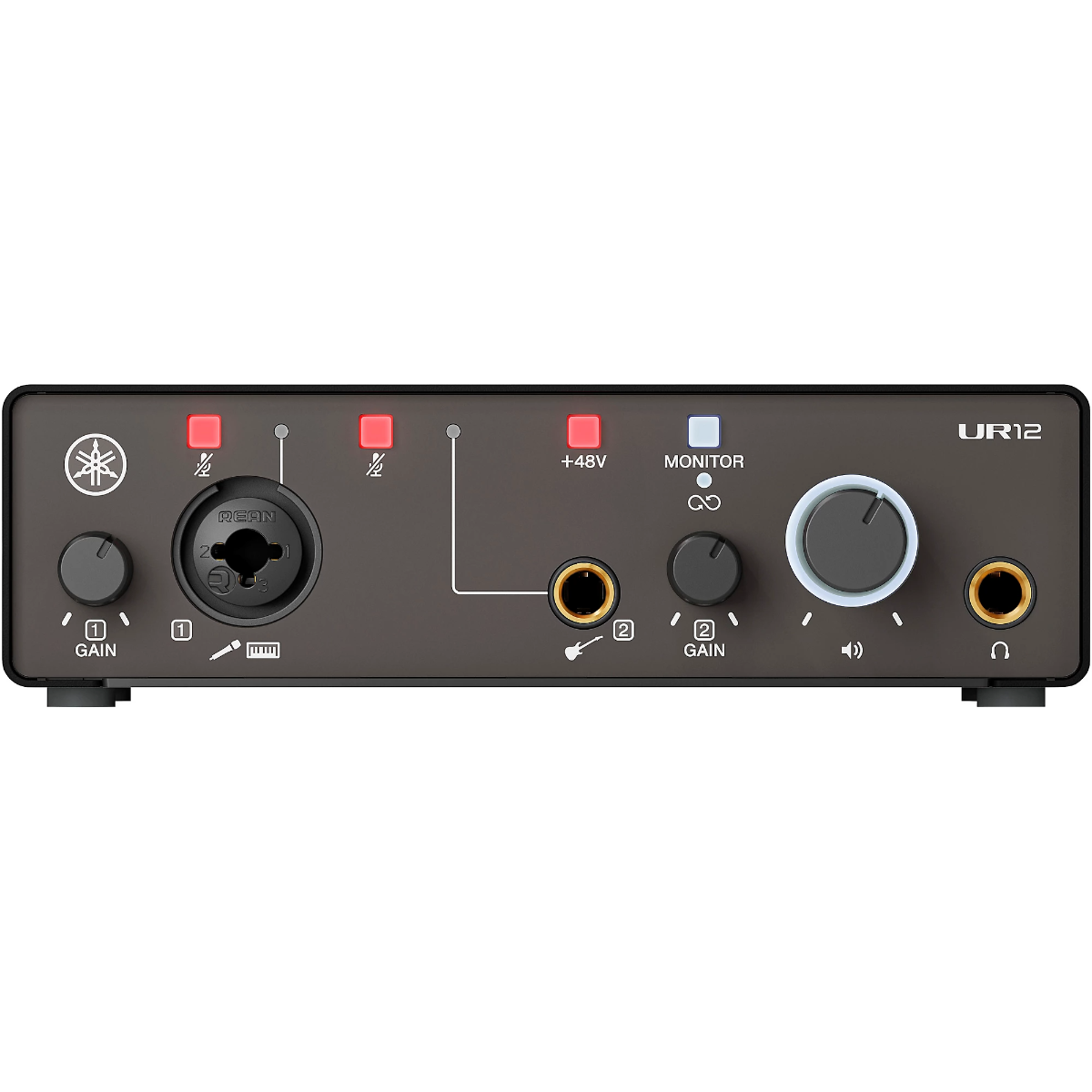 Yamaha UR12MK3 2-in/2-out USB-C Audio Interface in Black