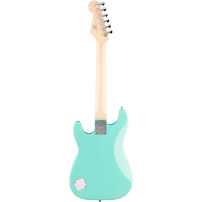 Squier Mini Stratocaster Electric Guitar, Maple Fingerboard in Sea Foam Green