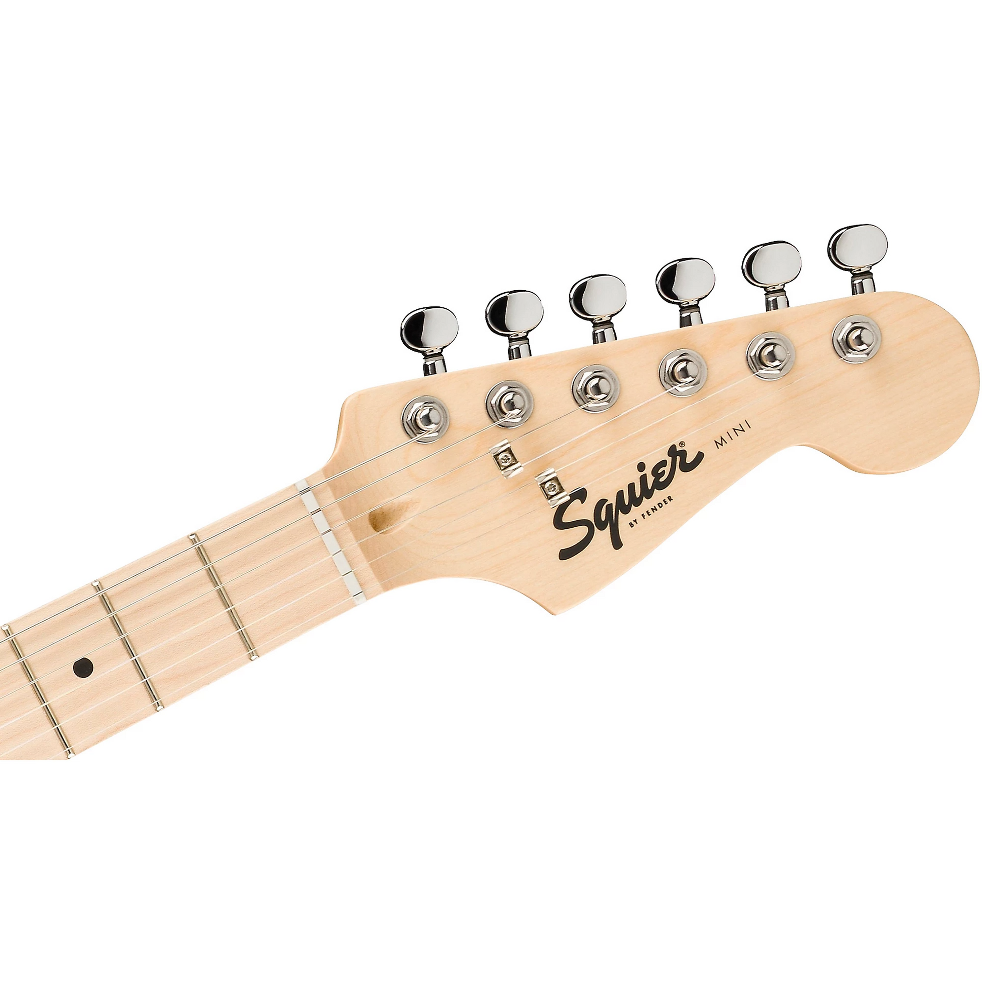 Squier Mini Stratocaster Electric Guitar, Maple Fingerboard in Sea Foam Green