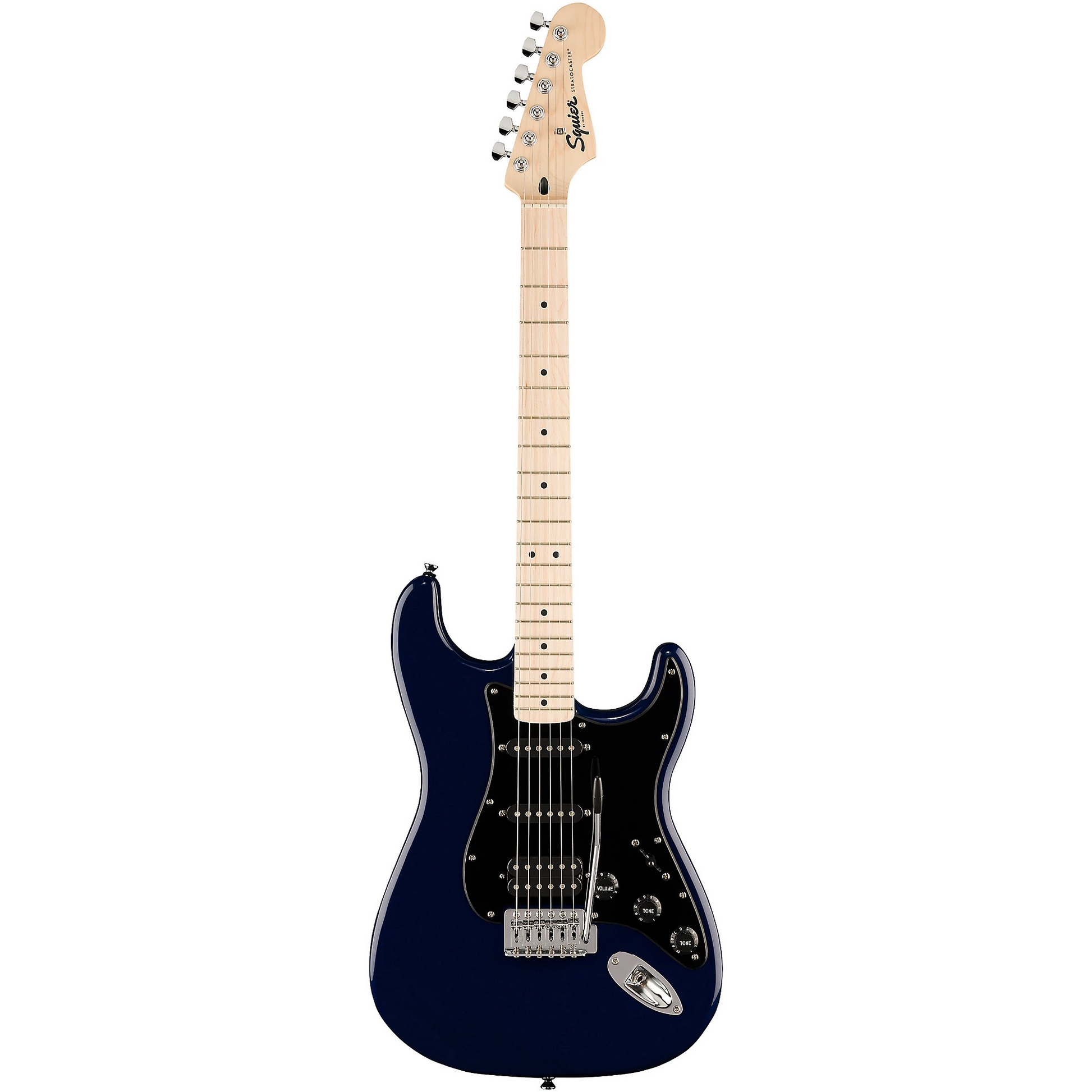 Squier Sonic Stratocaster HSS Electric Guitar, Maple Fingerboard in Midnight Blue