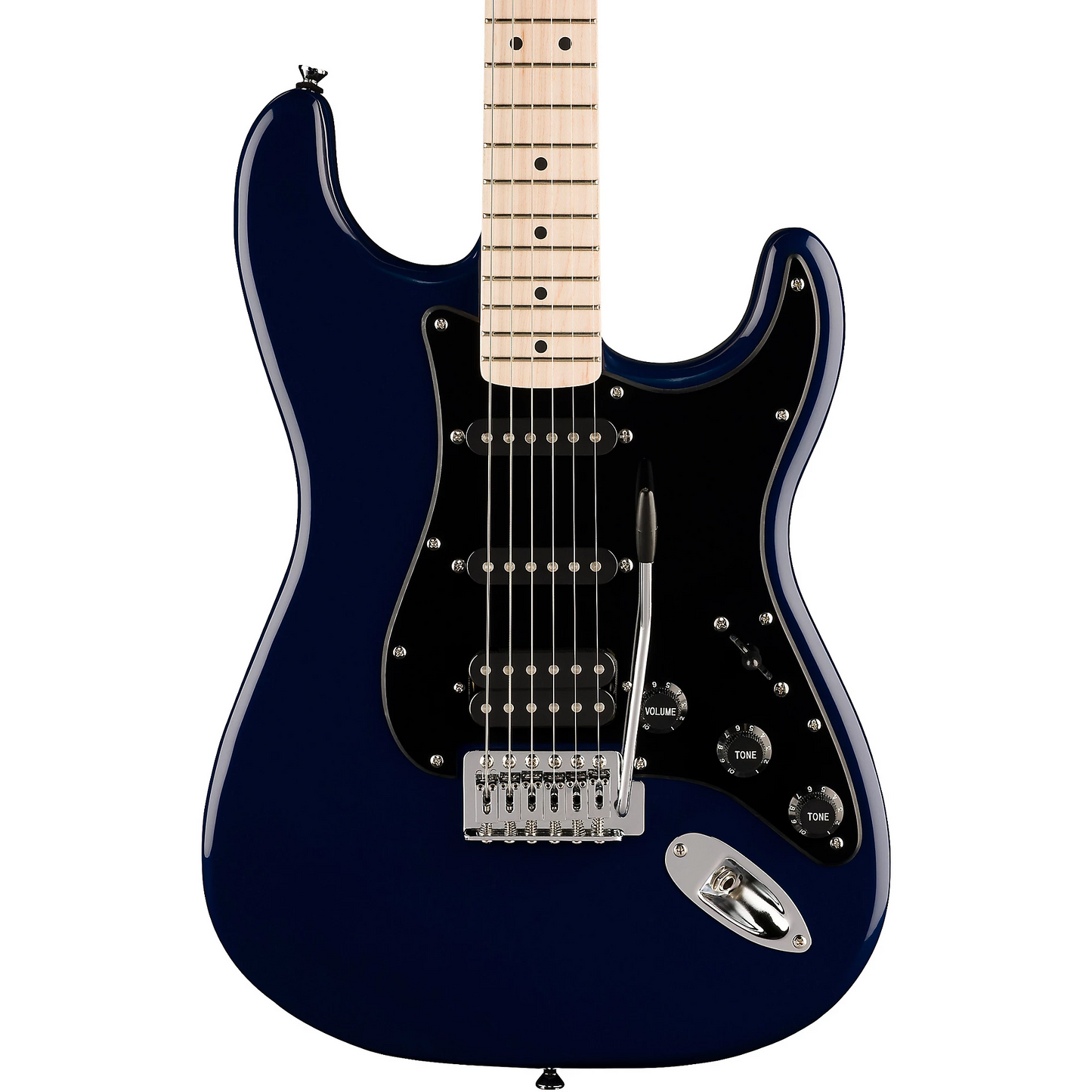 Squier Sonic Stratocaster HSS Electric Guitar, Maple Fingerboard in Midnight Blue