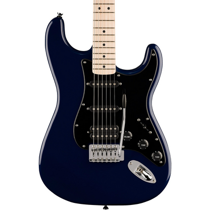 Squier Sonic Stratocaster HSS Electric Guitar, Maple Fingerboard in Midnight Blue
