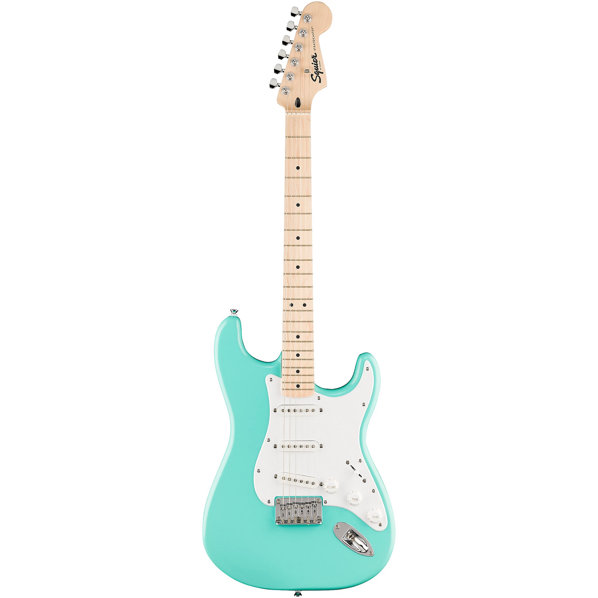 Squier Squier Sonic Stratocaster HT Electric Guitar, Maple Fingerboard in Sea Foam Green