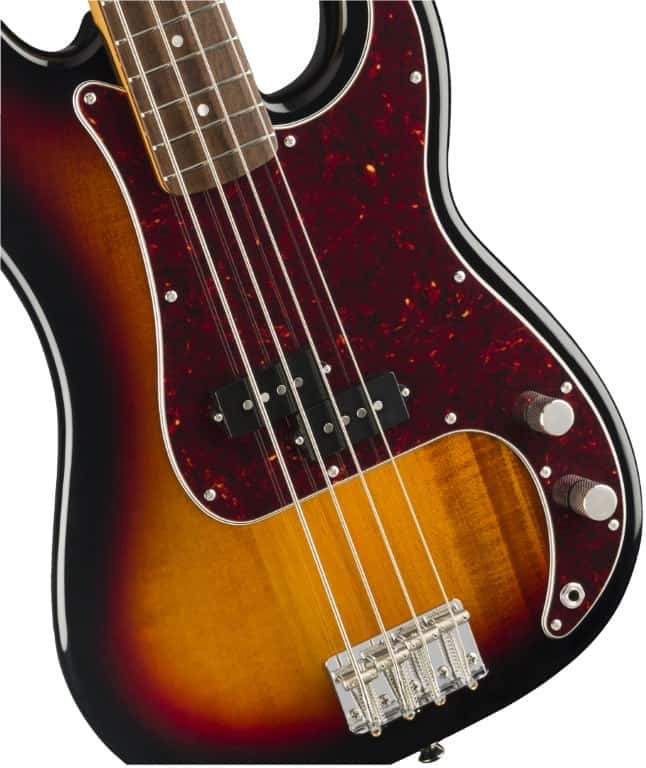 Squier Classic Vibe '60s Precision Bass, Indian Laurel Fingerboard in 3 Colour Sunburst