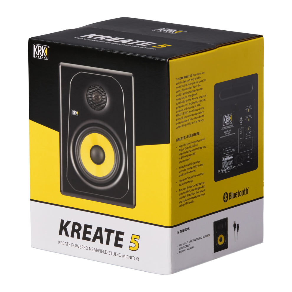 KRK Kreate 5 Active 5" Two-Way Studio Reference Monitor (Single)