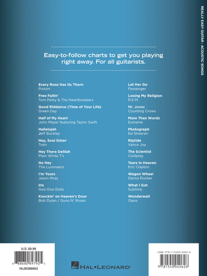 Acoustic Songs Really Easy Guitar