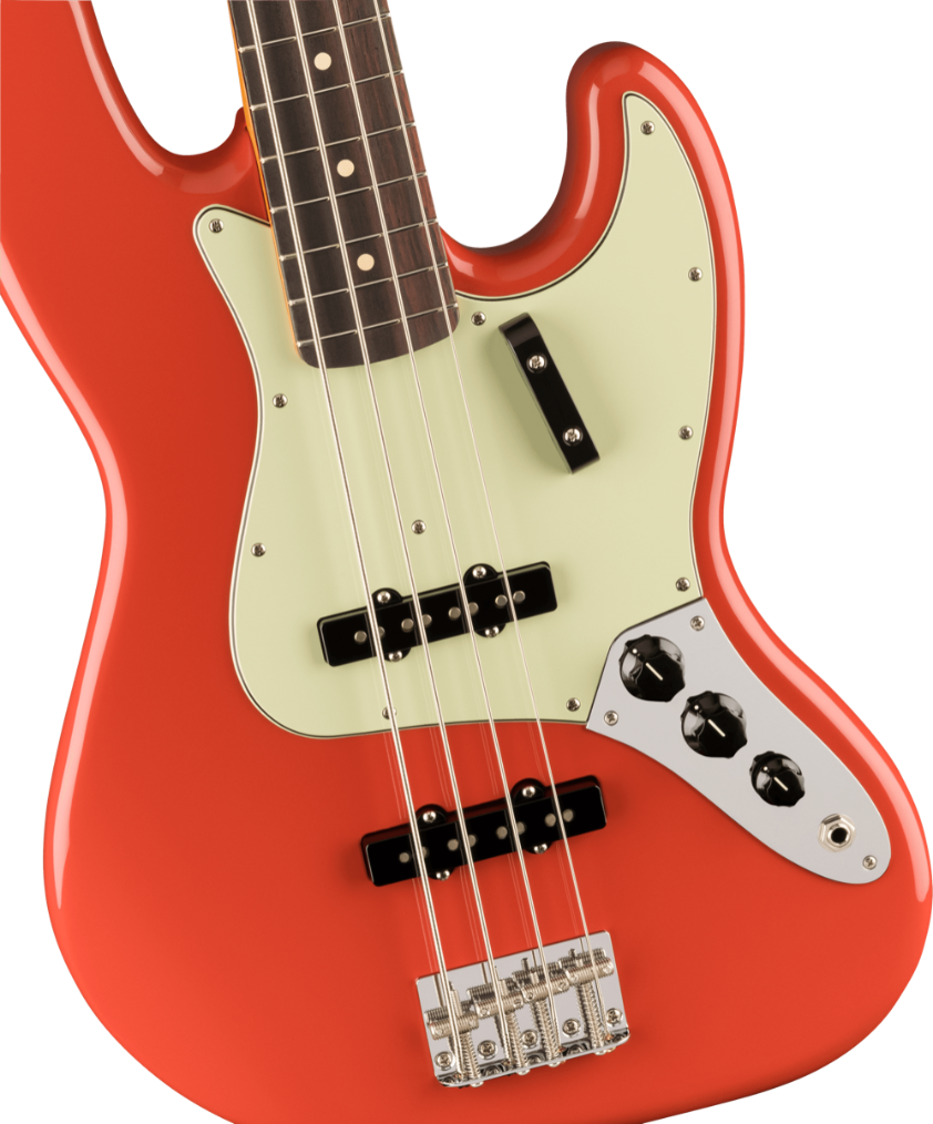 Fender Vintera II '60s Jazz Bass, Rosewood Fingerboard in Fiesta Red