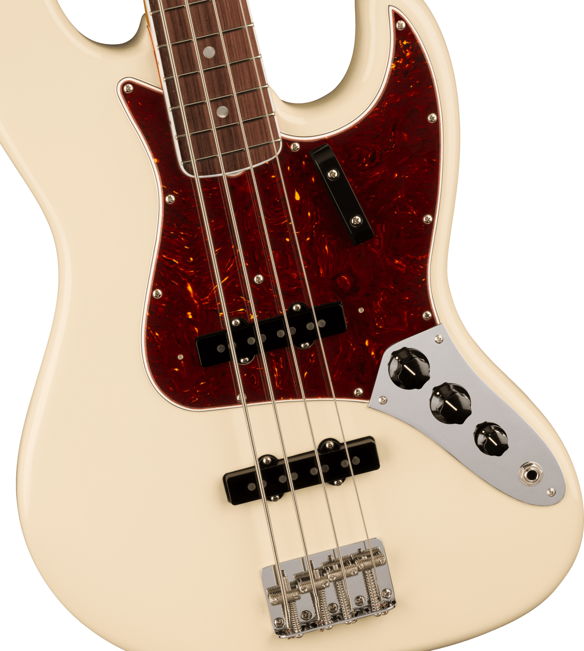 Fender American Vintage II 1966 Jazz Bass, Rosewood Fingerboard in Olympic White