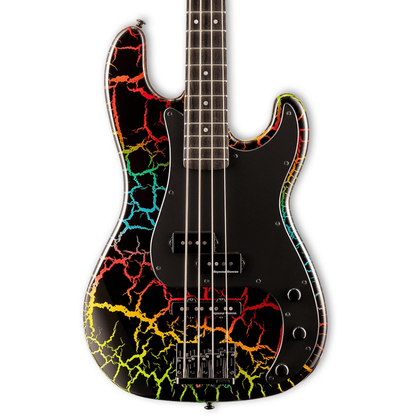 ESP LTD Surveyor '87 in Rainbow Crackle