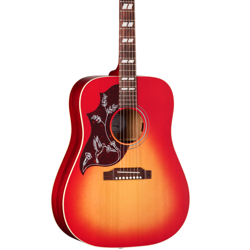 Gibson Hummingbird Special Left Hand Acoustic-Electric Guitar in Satin Vintage Cherry Burst