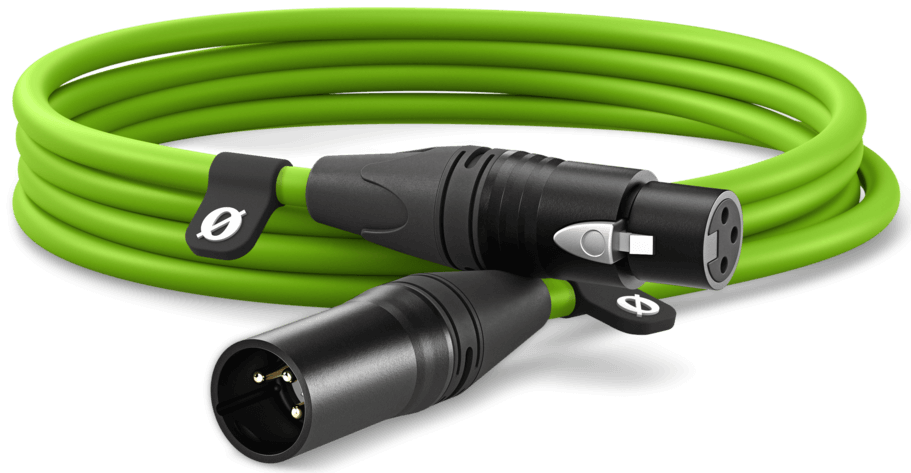 RODE XLR3  3m Premium XLR Cable in Green