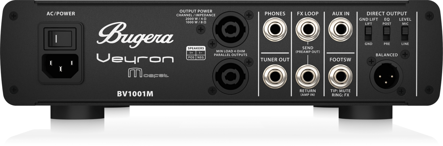 Bugera Veyron Mosfet BV1001M 2000W Bass Amp Head