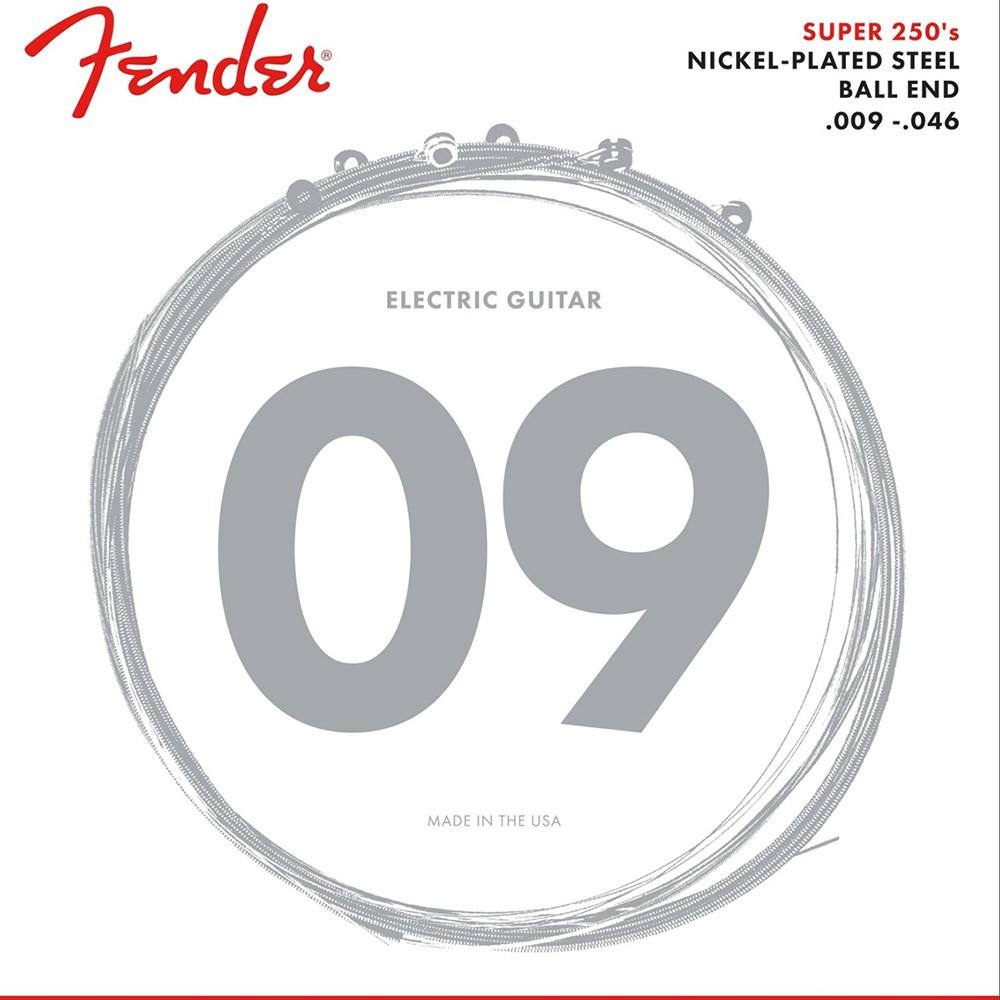 Fender Super 250's Nickel Plated Steel Electric Guitar Strings 9-46 Gauge