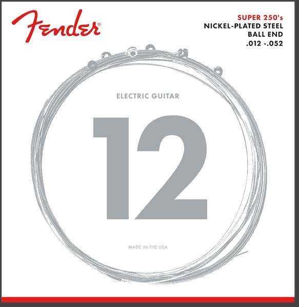 Fender Super 250's 12 gauge Nickel Plated Steel Strings  12-52