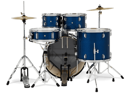 PDP Center Stage 22" 5 Piece Drum Kit in Royal Blue Sparkle