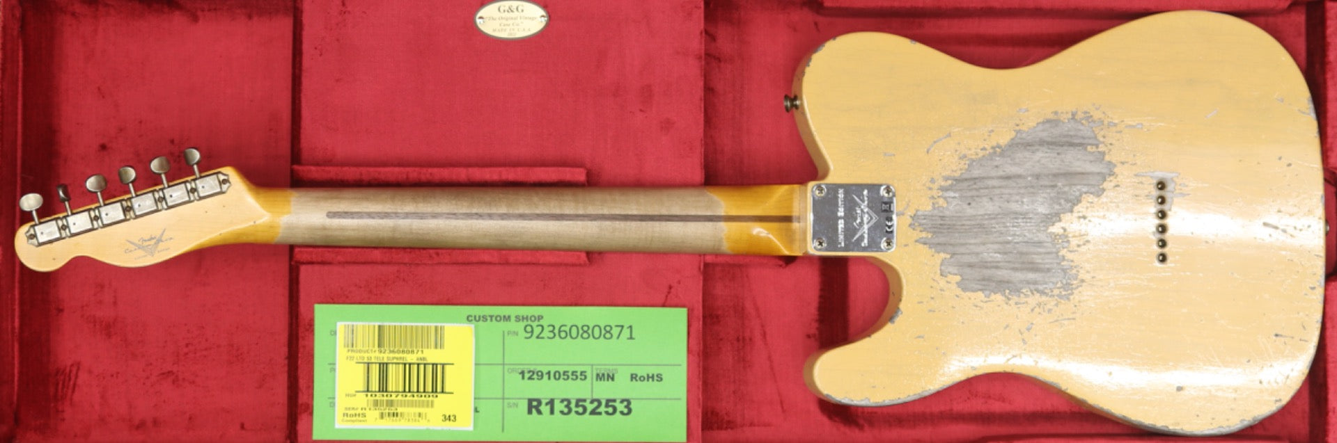Fender Custom Shop Limited Edition '53 Telecaster Super Heavy Relic in Aged Nocaster Blonde