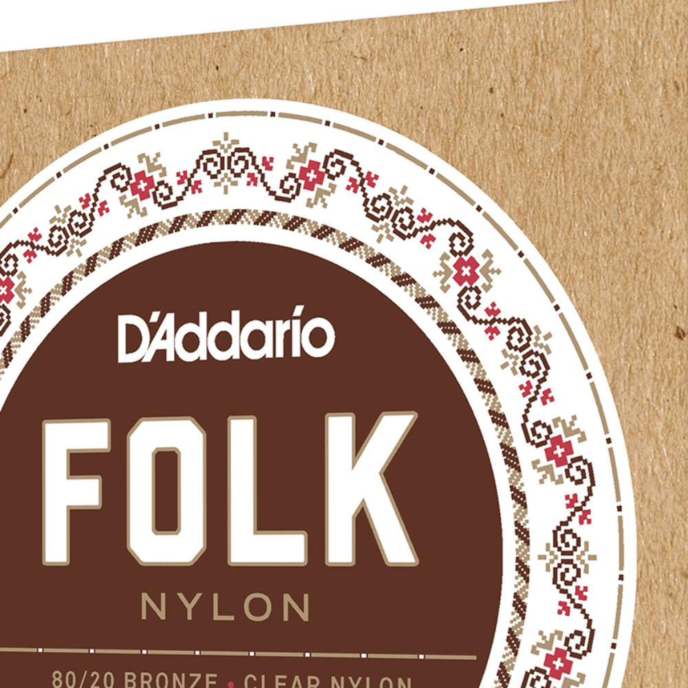 D'Addario EJ33 Folk Nylon 80/20 Bronze Ball End Classical Guitar Strings