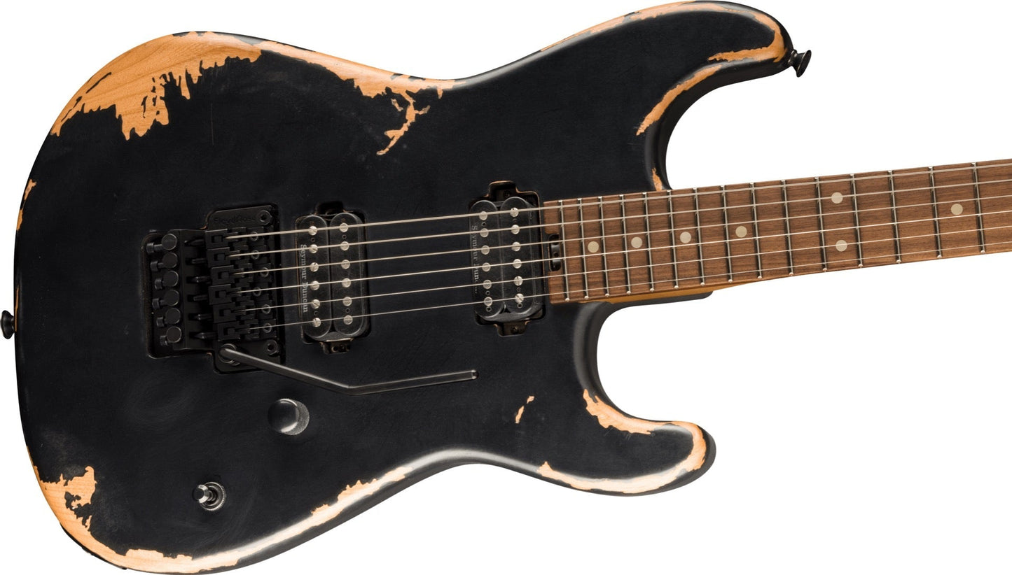 Charvel Pro Mod Relic San Dimas Style 1 HH FR PF in Weathered Black