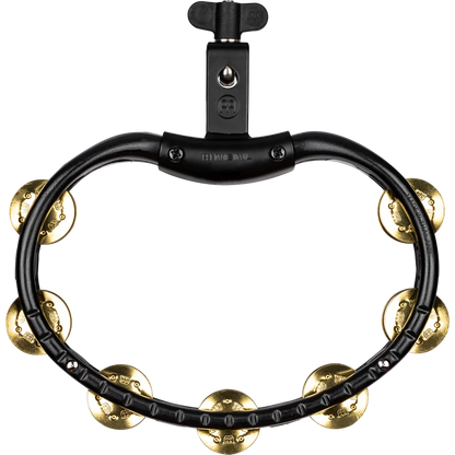 Meinl Percussion TMT2BBK Tradotional Mountable ABS Series Mountable Molded ABS Tambourine Solid Brass Jingles in Black