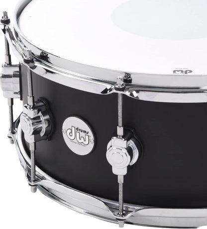 DW Design 5.5" x 14" Black Satin Snare Drum