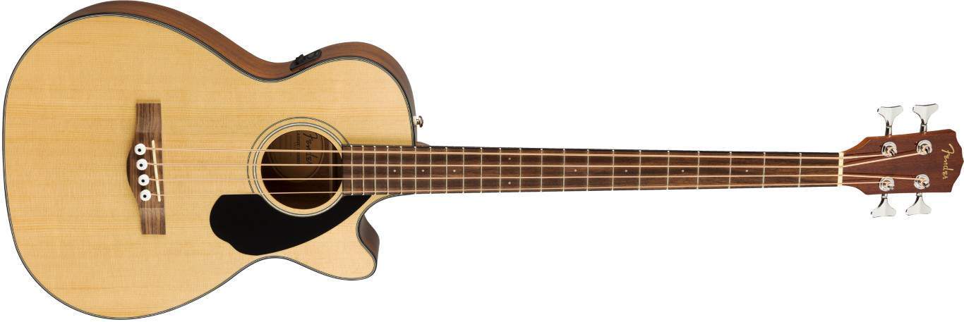 Fender CB60SCE Bass, Walnut Fingerboard in Natural