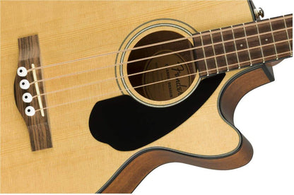 Fender CB60SCE Bass, Walnut Fingerboard in Natural