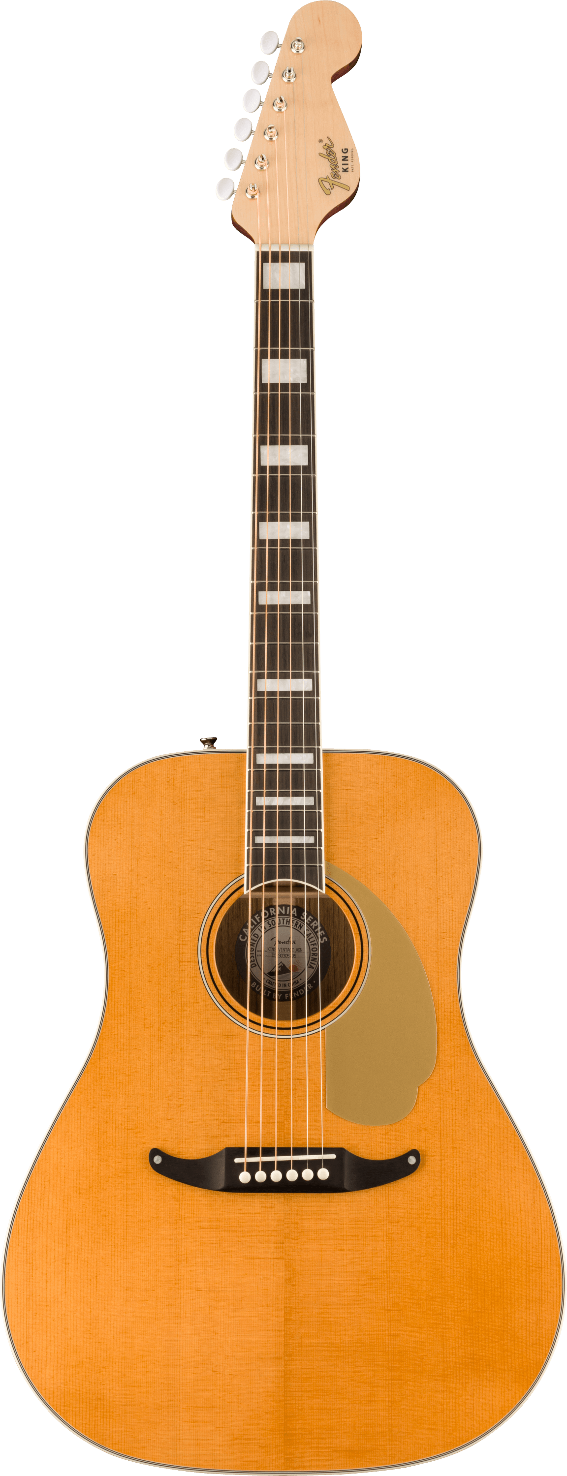 Fender California Vintage King Acoustic Electric Guitar in Aged Natural
