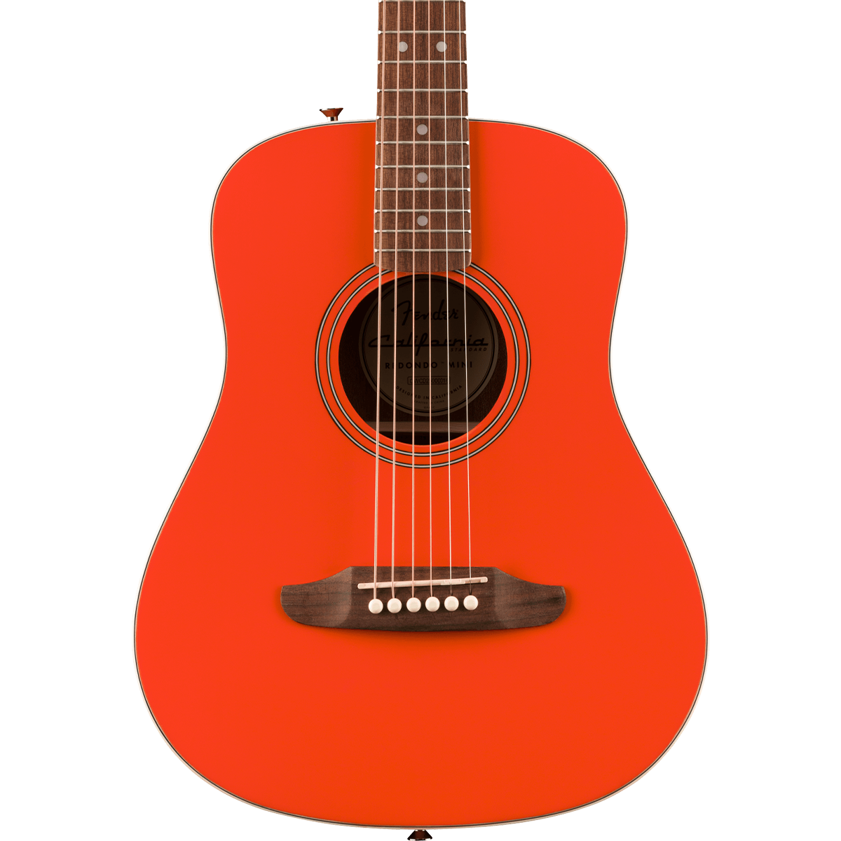 Fender California Standard Redondo™ Mini Acoustic Guitar in Fiesta Red