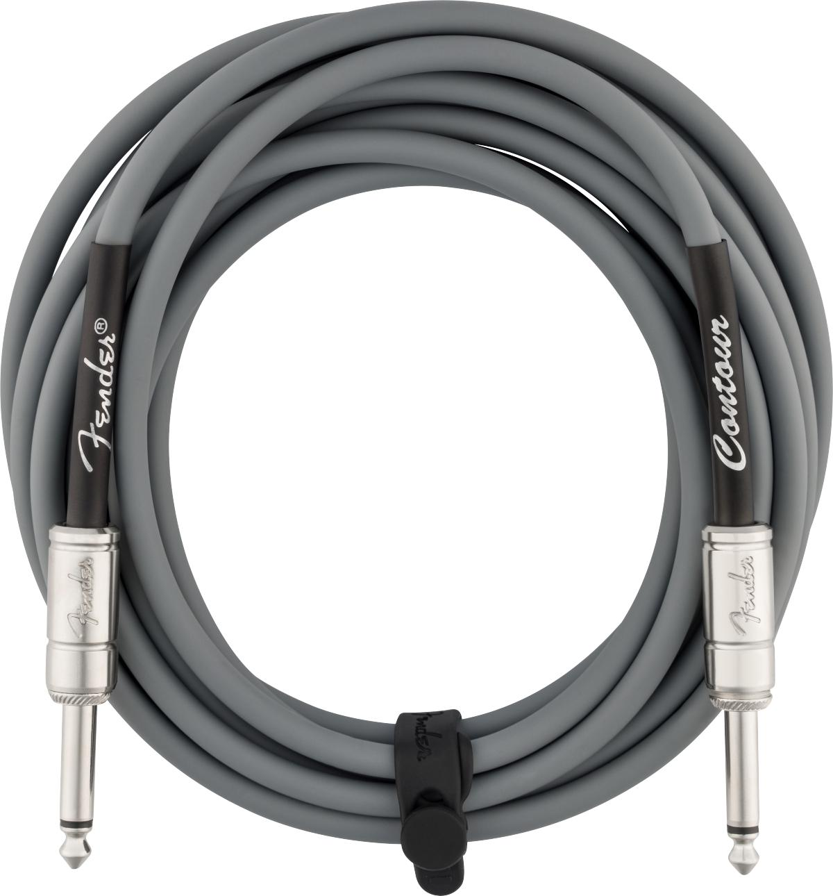 Fender Straight to Straight Instrument Contour 15' Cable in Inca Silver