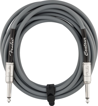 Fender Straight to Straight Instrument Contour 15' Cable in Inca Silver