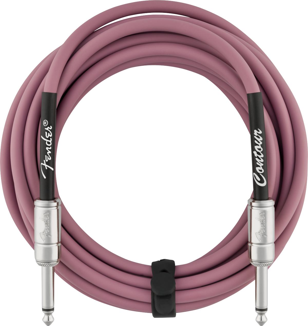 Fender Straight to Straight Instrument Contour 15' Cable in Burgundy Mist