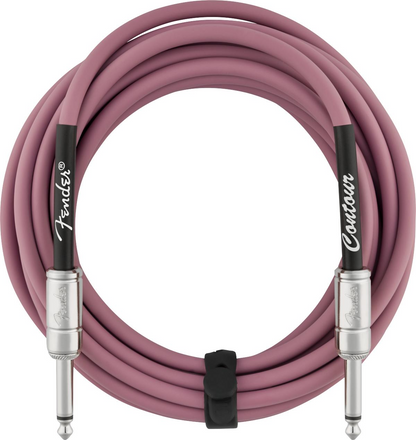 Fender Straight to Straight Instrument Contour 15' Cable in Burgundy Mist