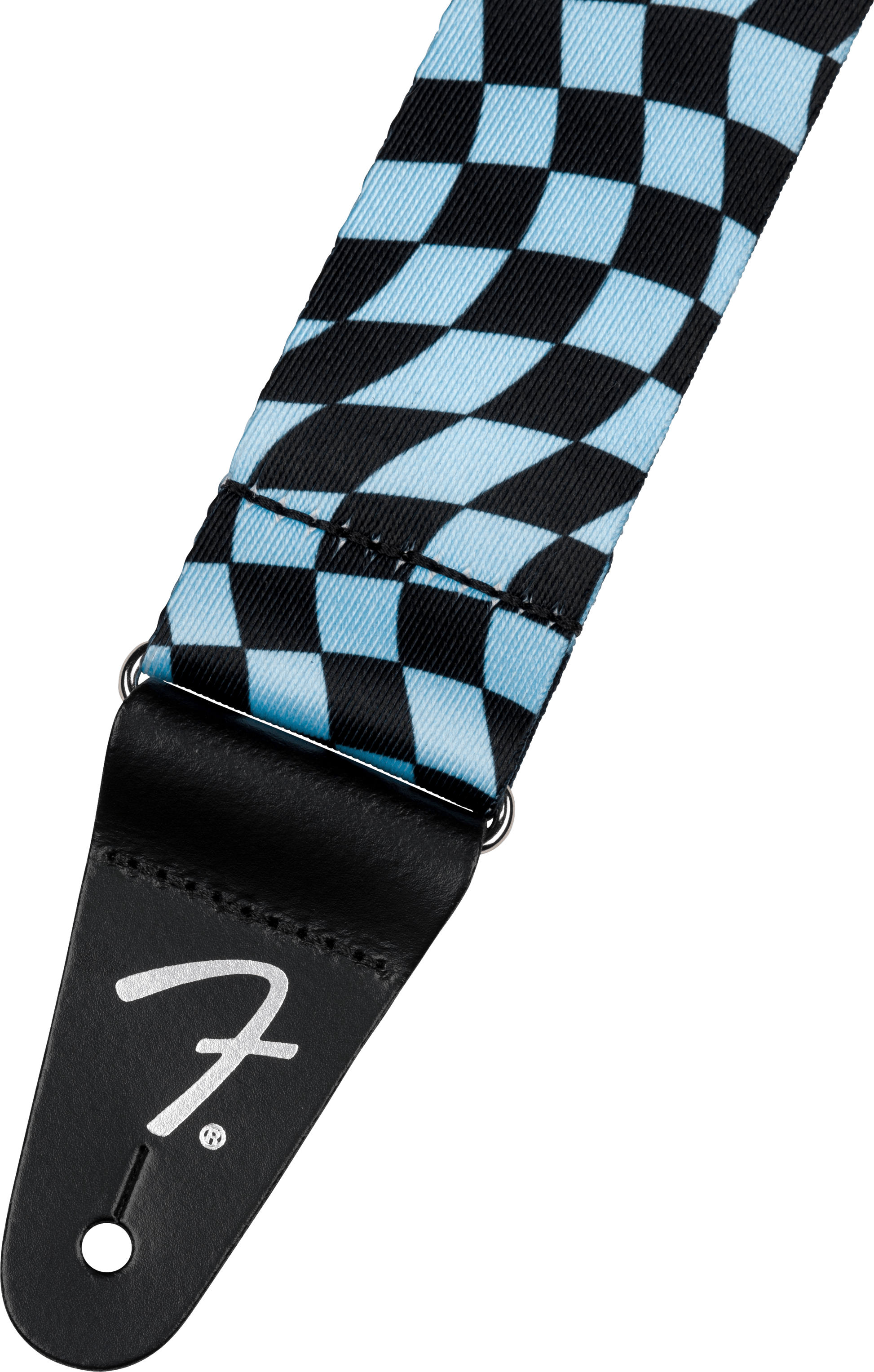 Fender Wavy Checkerboard Polyester Strap in Blue