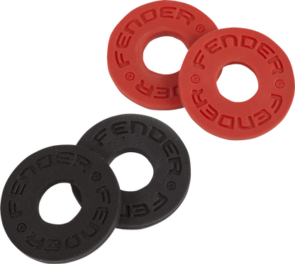 Fender Strap Blocks 4-Pack in Black 2 and Red 2