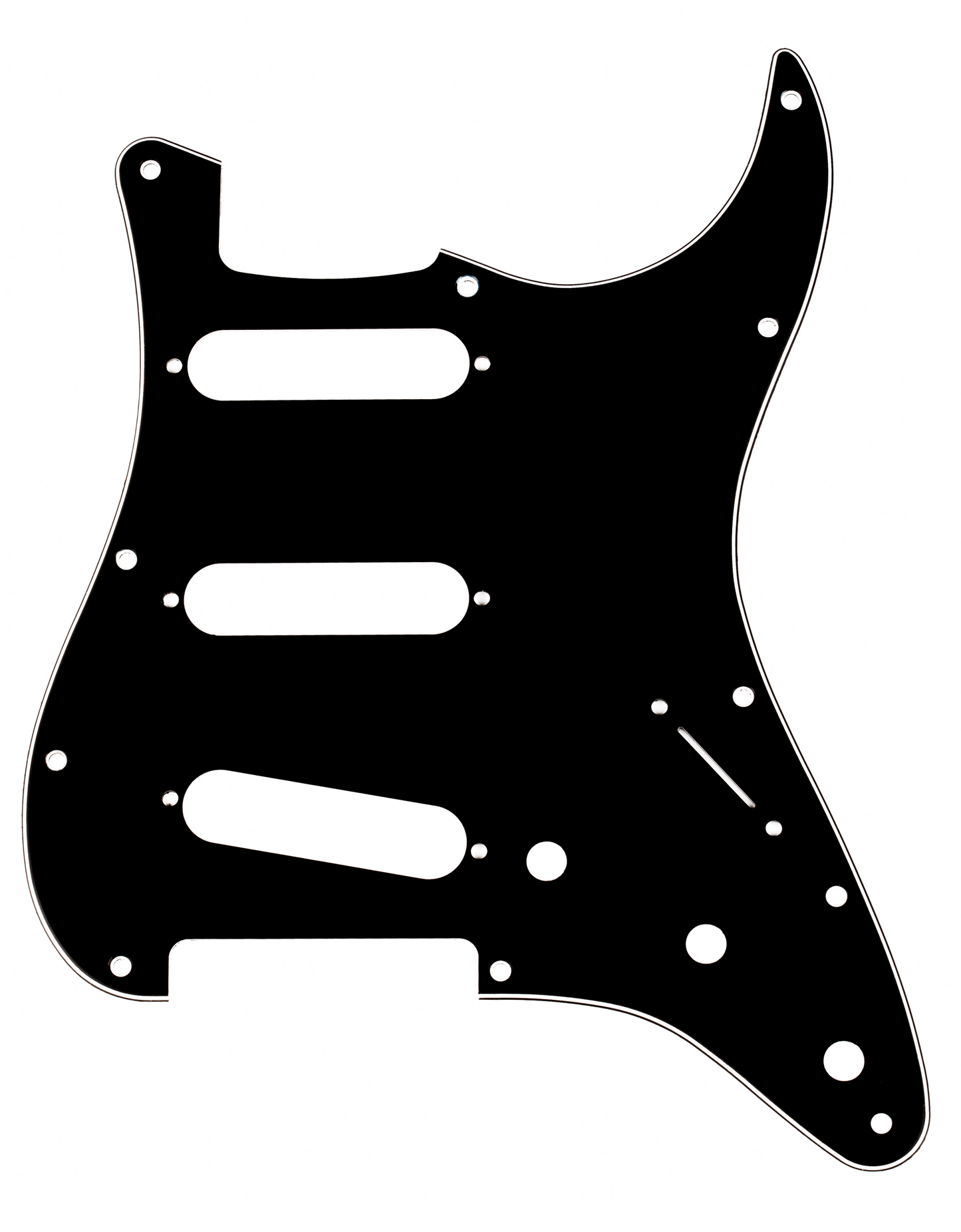 Fender 11-Hole Mount Stratocaster S/S/S for 3-Ply in Black