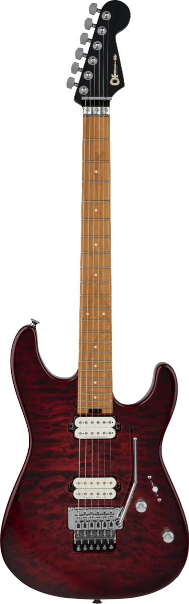 Charvel Pro-Mod Plus San Dimas Style 1 HH FR CM, Carmalized Maple Fingerboard in Sangria Burst