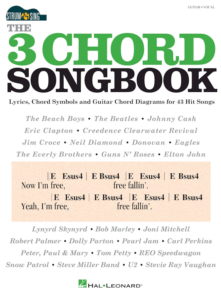 The 3 Chord Songbook Strum & Sing Guitar